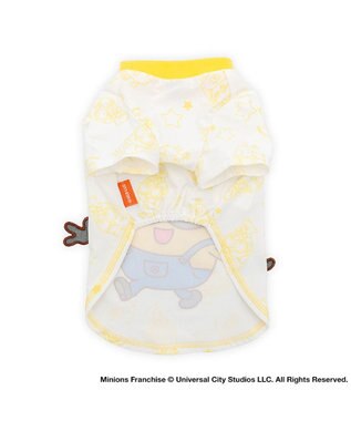 PET PARADISE ミニオン ボブ 手つなぎ Ｔシャツ 接触冷感 中型犬 大型犬 ホワイト×イエロー