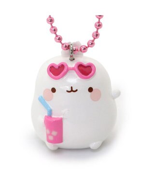 Mother garden マザーガーデン MOLANG モラン お座り ミニキーホルダー 《モラン / リボン / バカンス / ケーキ / ピウピ》 プチキーホルダー