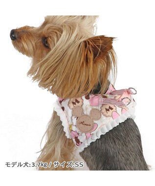 PET PARADISE ディズニー ミニーマウス ベストハーネス 《クッキー柄》  ４Ｓ ３Ｓ 小型犬 ピンク