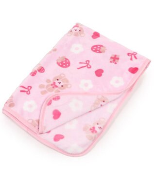 Mother garden マザーガーデン くまちゃん柄 あったか ひざ掛け 70×100cm -