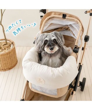 PET PARADISE ペットパラダイス くまちゃん クール カート用 クッション 《アイス柄》 ホワイト