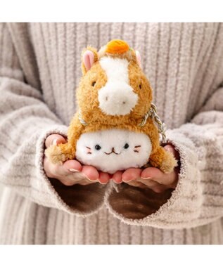 Mother garden しろたん  午年 キーホルダー 《茶》 単品 茶