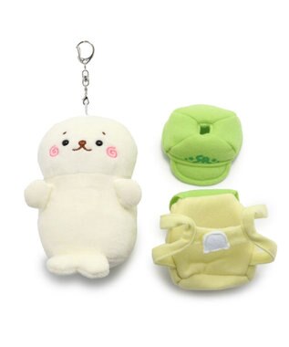 Mother garden しろたん マスコットキーホルダー ついたん 12cm 《しろっぺ  / きのこ狩りおのぼりたん 》 【単品】 しろっぺたん