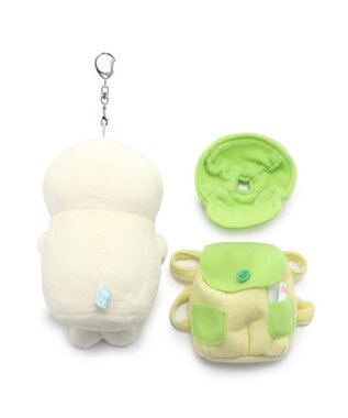 Mother garden しろたん マスコットキーホルダー ついたん 12cm 《しろっぺ  / きのこ狩りおのぼりたん 》 【単品】 しろっぺたん