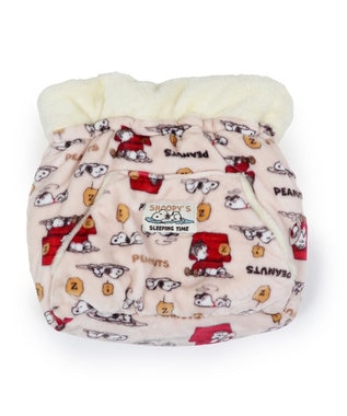 PET PARADISE スヌーピー 遠赤外線 犬たんぽ 《うたたね柄》 ベージュ