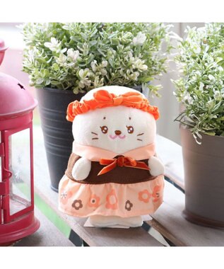 Mother garden しろたん ついてきちゃうしろたん マスコット 着せ替え服 《レトロ風》 橙色 / 黄色 橙色