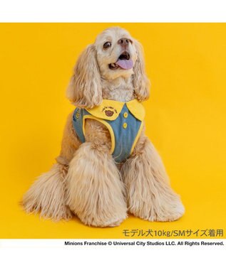 PET PARADISE ミニオン ベストハーネス ＳＭ ライトインディゴブルー×イエロー