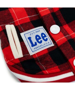 PET PARADISE Ｌｅｅ スタジャン 《チェック》 小型犬 レッド×ブラック