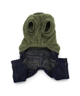 PET PARADISE Ｌｅｅ フリース パンツつなぎ 小型犬 カーキ