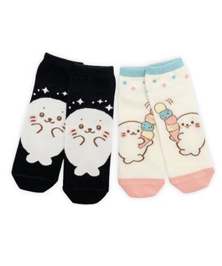 Mother garden ネット店 しろたん 靴下 2足セットB柄 2026春 21～24cm