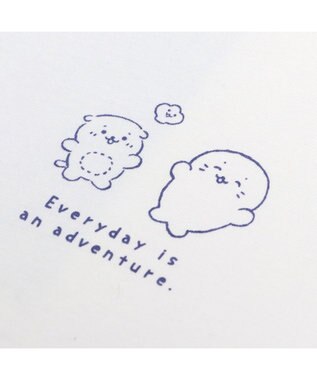 Mother garden しろたん ビッグ Ｔシャツ 半袖 バックプリント 《入道雲》 フリーサイズ 白~オフホワイト