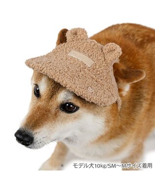 PET PARADISE ペットパラダイス くまちゃん キャップ ＳＭ～Ｍ ブラウン