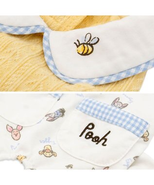 PET PARADISE ディズニー くまのプーさん フレンズ ロンパース 小型犬 ホワイト×イエロー