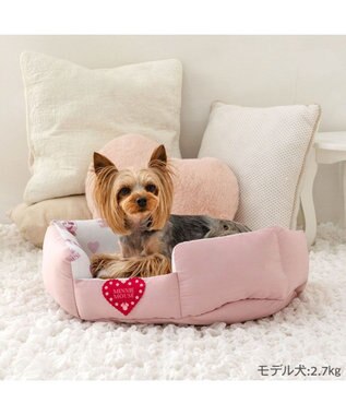 PET PARADISE ディズニー ミニーマウス クールカドラー 《ハート柄》 Ｓ ホワイト×ピンク