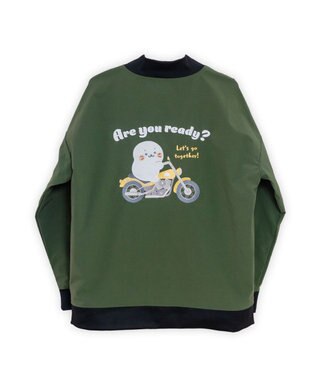 Mother garden しろたん ブルゾン《しろたんライダー柄》 ユニセックス  カーキ