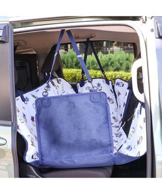 PET PARADISE スヌーピー ドライブシート 後部座席 《フレンズ柄》 ホワイト