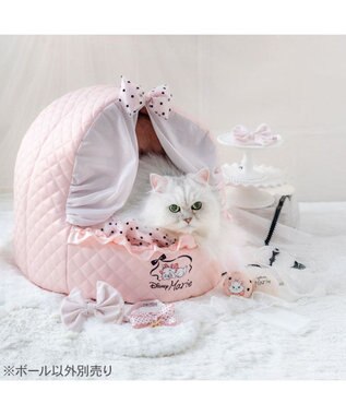 PET PARADISE ディズニー マリー ドット 羊毛ボール ライトピンク