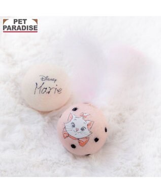 PET PARADISE ディズニー マリー ドット 羊毛ボール ライトピンク