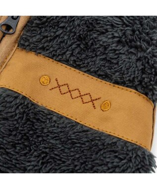 PET PARADISE ペットパラダイス 切替 背開きジップアップ ベスト 《ブラック》 小型犬 ブラック×ホワイト