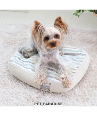 犬 ベッド おしゃれ (38×32cm) 水色 脱カバー 犬 猫 ベッド マット ...