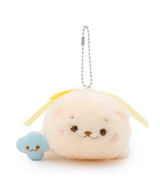 Mother garden しろたん リボンキーホルダー 《らっこいぬ》