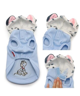 PET PARADISE ディズニー 101匹わんちゃん フード付きトレーナー 《パステル ブルー》 小型犬 ブルー