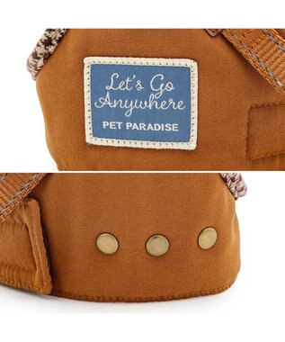 PET PARADISE ペットパラダイス ツイルベストハーネス Ｌ ブラウン