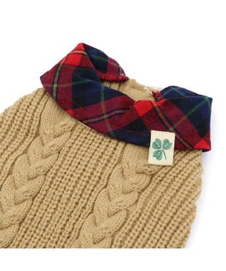 PET PARADISE ペットパラダイス 襟付ニットベスト 小型犬 ベージュ