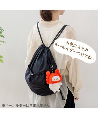 Mother garden しろたん ナップサック 黒色 黒