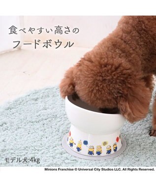 PET PARADISE ミニオン ボブ 高さのある フードボウル マルチカラー