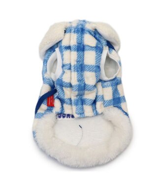 PET PARADISE スヌーピー ハートボアベスト 《ブルー》 小型犬 ホワイト×ブルー