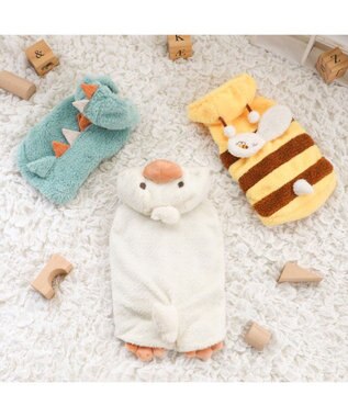 PET PARADISE ペットパラダイス 白あひるさん パーカー 小型犬 ホワイト