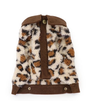 PET PARADISE Lee レオパード ボア ベスト 小型犬 レオパード柄