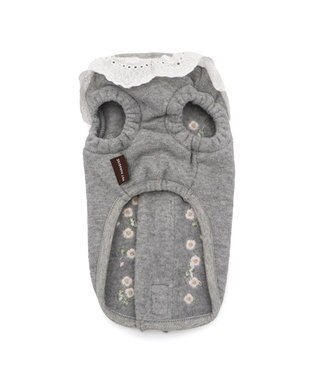 PET PARADISE ペットパラダイス お花刺繍 ベスト 小型犬 ライトグレー