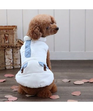 PET PARADISE ペットパラダイス エアベスト 《デニムポケット》 超小型犬 小型犬 ホワイト