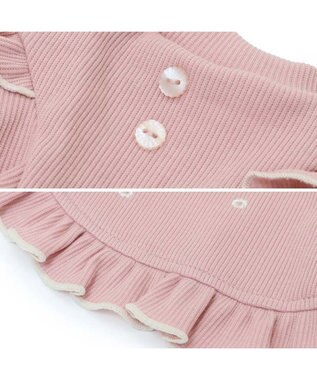 PET PARADISE ペットパラダイス プレミアム ペティヒート  花フリルTシャツ  超小型犬  小型犬 ピンク