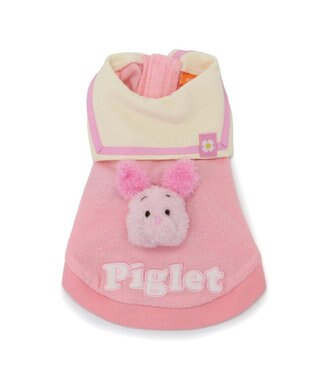 犬のぬいぐるみ ドット柄ドレス付き 犬 ハーネス リード 付 ドレス 水玉 ウェアハーネス ペット 服