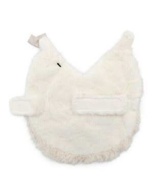 PET PARADISE cherircouture ドットリボン ポンチョ 《ホワイト》 小型犬 ピンクベージュ