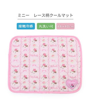 PET PARADISE ディズニー ミニーマウス レース クール マット 小型犬 48×40㎝ ピンク