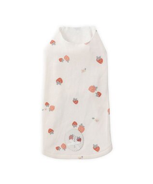 PET PARADISE ペットパラダイス はじめてのタンクトップ 《花苺柄》 超小型犬 小型犬 ホワイト×レッド