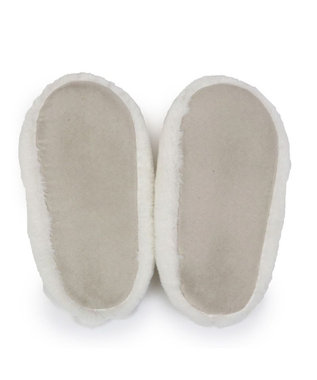 Mother garden ふわふわスリッパ 《しろたん&羊 》レディース フリーサイズ ホワイト