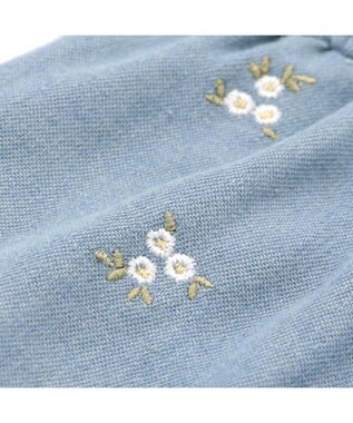 PET PARADISE ペットパラダイス 刺繍 スカートつなぎ 小型犬 ライトインディゴブルー