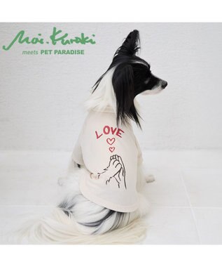 PET PARADISE ペットパラダイス Mai Kuraki　LOVE  ペットTシャツ 《ホワイト》 中型犬