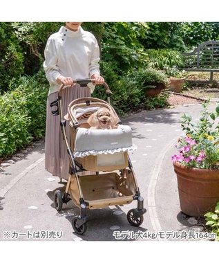 PET PARADISE ペットパラダイス ペットカート クッション 《お花》 グレー