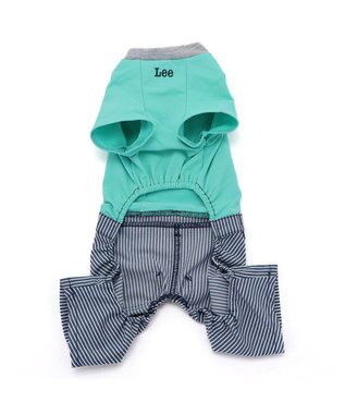 PET PARADISE 犬の服 犬 服 秋冬 Ｌｅｅ パンツ つなぎ 【小型犬】 ヒッコリー 青緑
