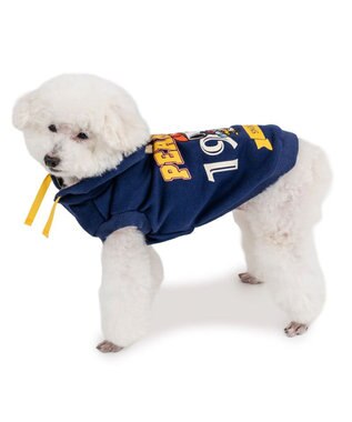 PET PARADISE スヌーピー カレッジロゴ パーカー 《ネイビー》 小型犬 ネイビー