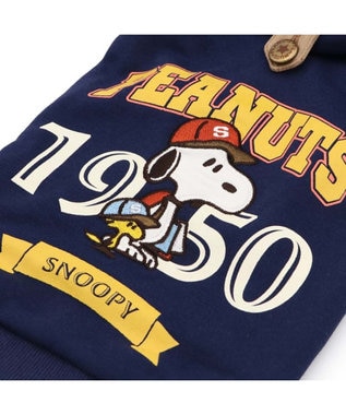 PET PARADISE スヌーピー カレッジロゴ パーカー 《ネイビー》 小型犬 ネイビー