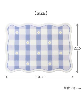 PET PARADISE ペットパラダイス 猫 シリコンマット 《花柄》 ホワイト×ブルー