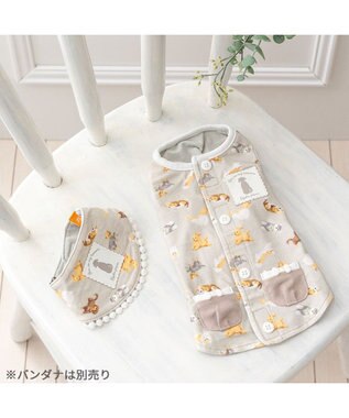 PET PARADISE ペットパラダイス makokoro ホカリラ ベスト 小型犬 グレイッシュベージュ