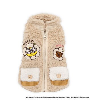 PET PARADISE ミニオン ティム ジップ ベスト 小型犬 ベージュ